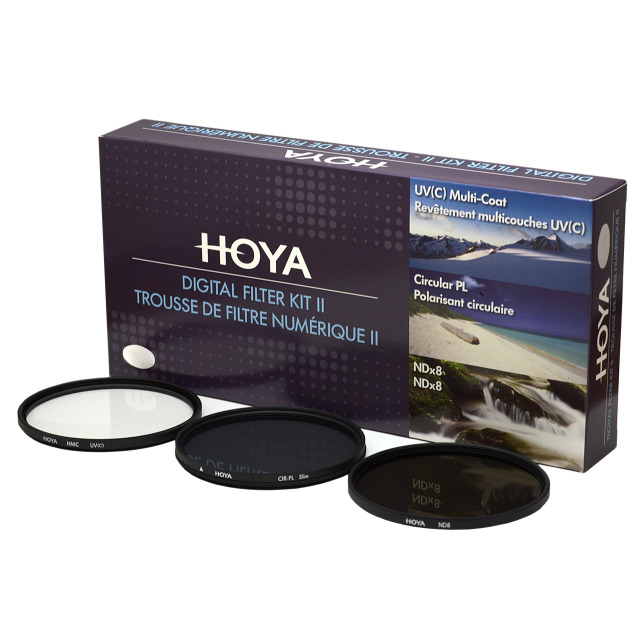 Kit di filtri digitali Hoya II (UV, CIR-PL e ND8)